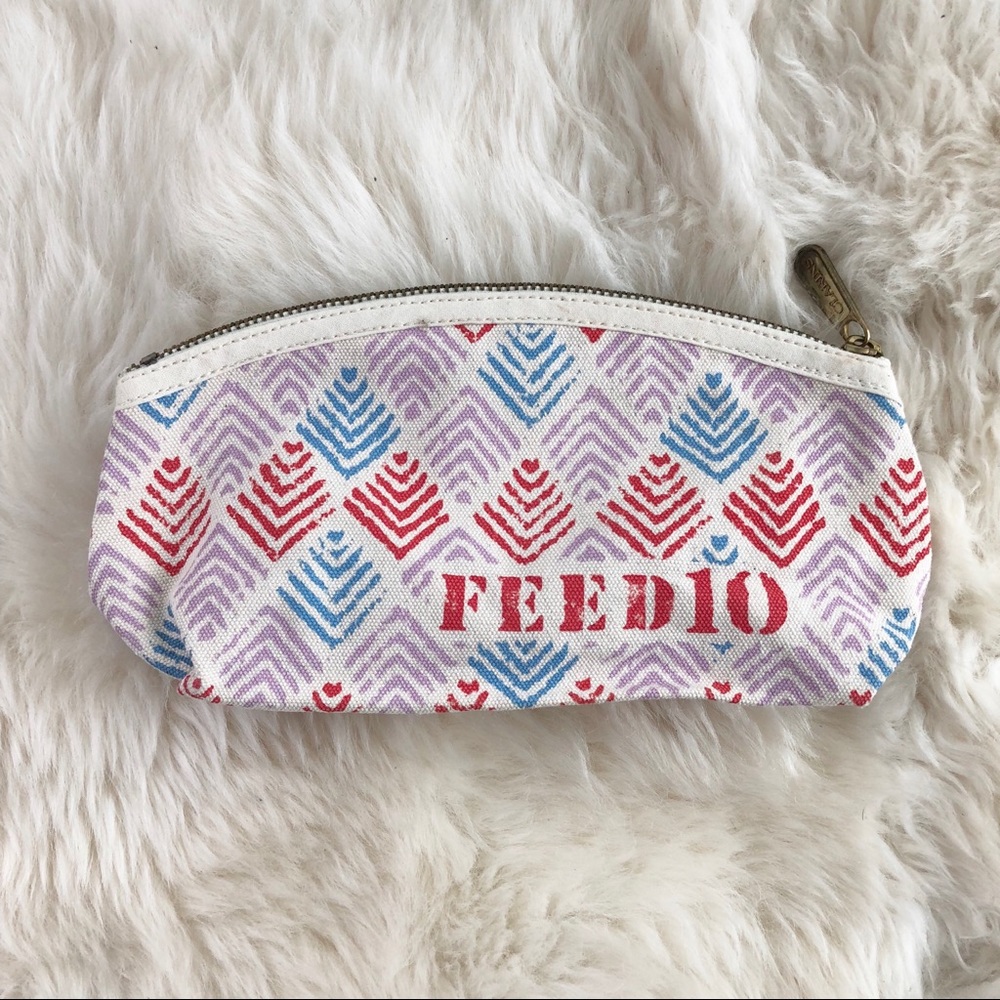FEED 10 Small Cosmetic Canvas Bag